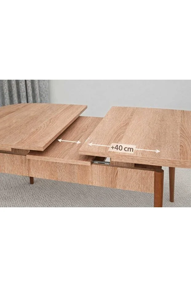 YEMEK MASASI AHŞAP MASA KELEBEK MASA AÇILIR KAPANIR 6 KİŞİLİK MASA( SONOMO)